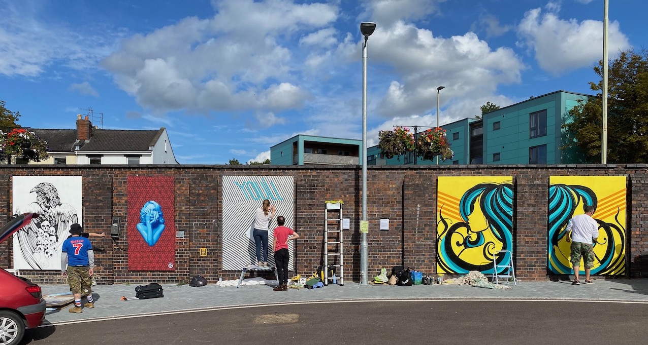 Cheltenham Paint Festival 2020 at Cheltenham Spa station